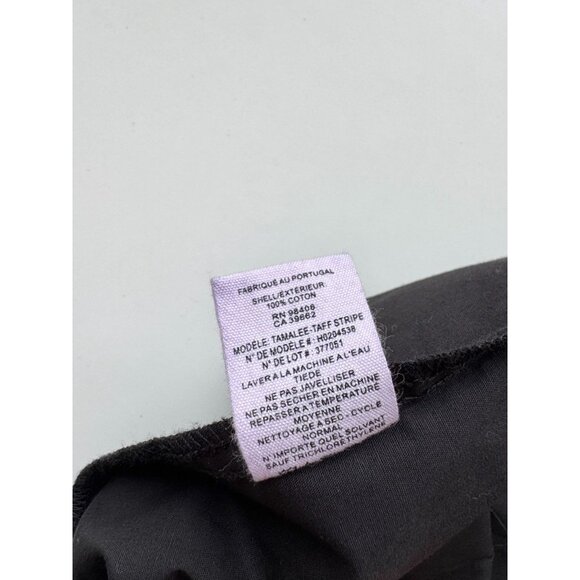 THEORY Black Stretch Cotton Poplin Tie Sleeve A-Line Midi Shirt Dress, Size M - Picture 12 of 16